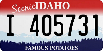 ID license plate I405731