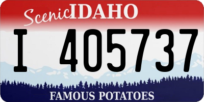 ID license plate I405737