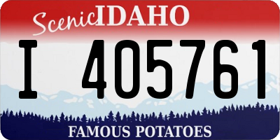 ID license plate I405761