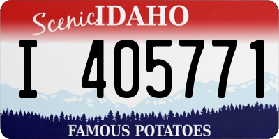 ID license plate I405771