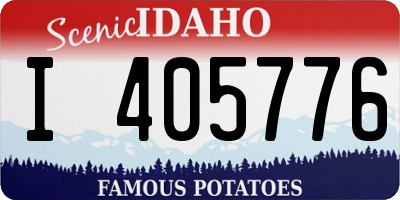 ID license plate I405776