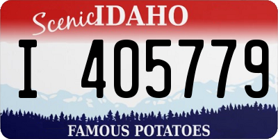 ID license plate I405779