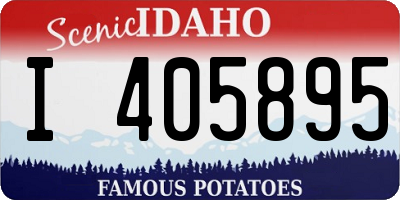 ID license plate I405895