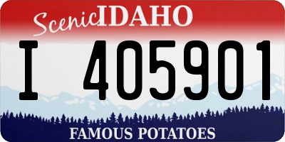 ID license plate I405901