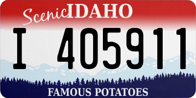 ID license plate I405911