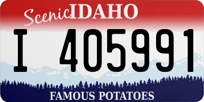 ID license plate I405991