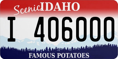 ID license plate I406000