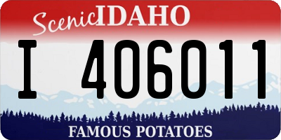 ID license plate I406011