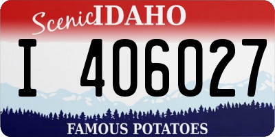ID license plate I406027