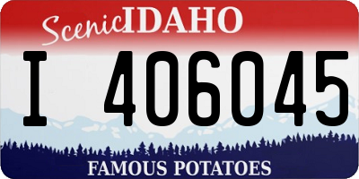ID license plate I406045