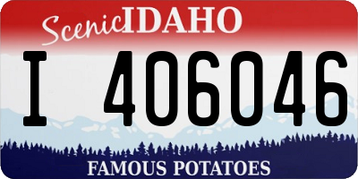 ID license plate I406046
