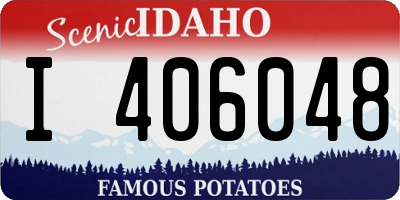 ID license plate I406048