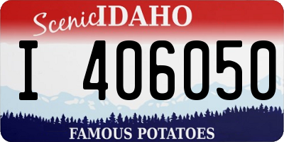 ID license plate I406050