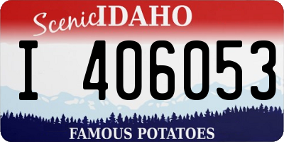 ID license plate I406053