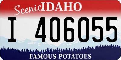 ID license plate I406055