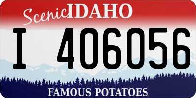 ID license plate I406056