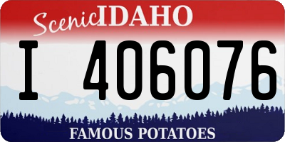 ID license plate I406076