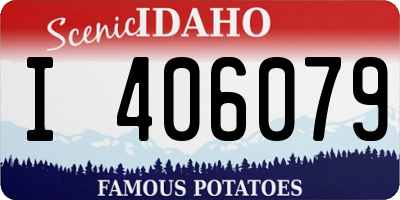 ID license plate I406079