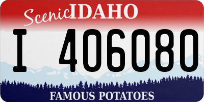 ID license plate I406080