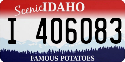 ID license plate I406083
