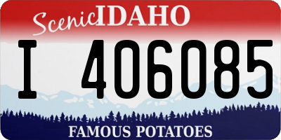 ID license plate I406085