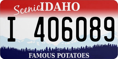 ID license plate I406089