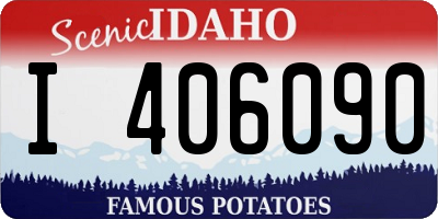 ID license plate I406090