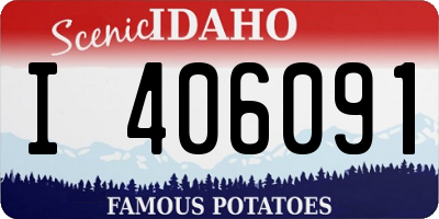 ID license plate I406091