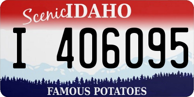 ID license plate I406095