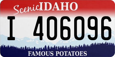ID license plate I406096