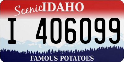 ID license plate I406099