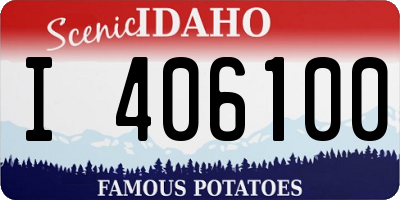 ID license plate I406100