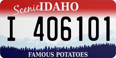 ID license plate I406101