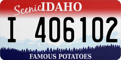 ID license plate I406102