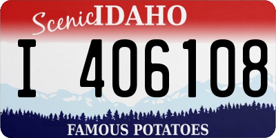 ID license plate I406108