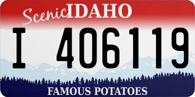 ID license plate I406119