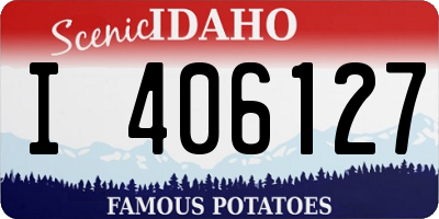 ID license plate I406127