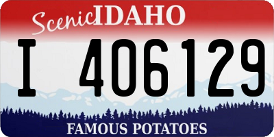 ID license plate I406129