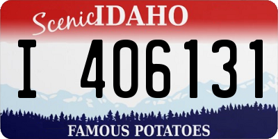 ID license plate I406131