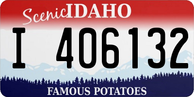 ID license plate I406132
