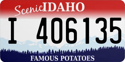 ID license plate I406135