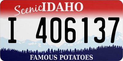 ID license plate I406137