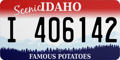 ID license plate I406142