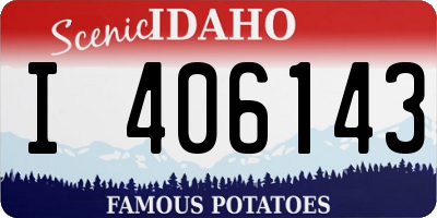 ID license plate I406143