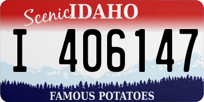 ID license plate I406147