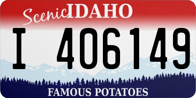 ID license plate I406149