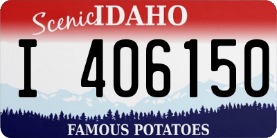 ID license plate I406150