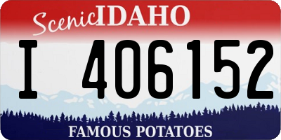 ID license plate I406152