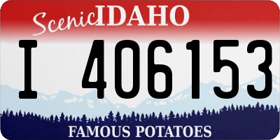 ID license plate I406153