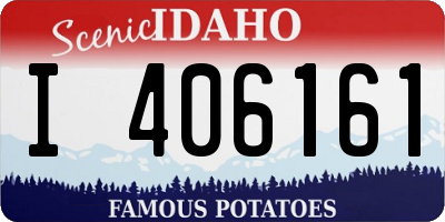 ID license plate I406161